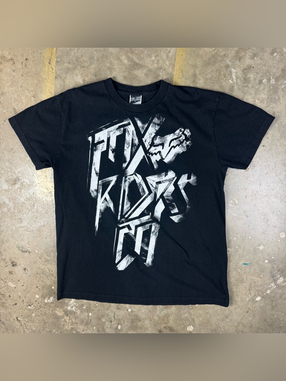 Vintage Fox Racing T-Shirt Large Y2K 2000s Grunge Skater BMX Alternative Punk